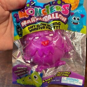 Antistress Toy Squish Uncommon (4)Purple & (2) Orange Monster Ball Sealed